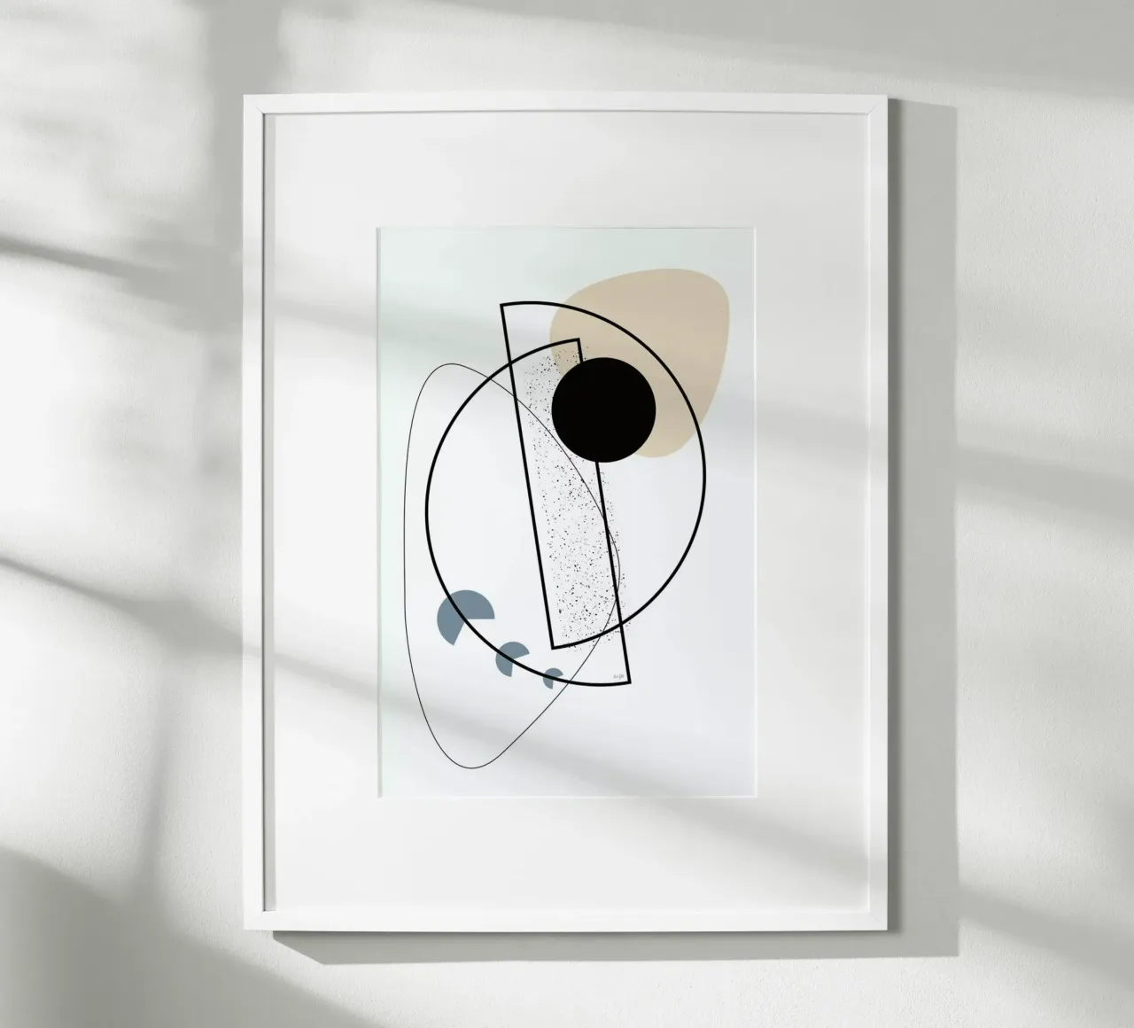 Geometric Mobile poster van Linda Gobeta