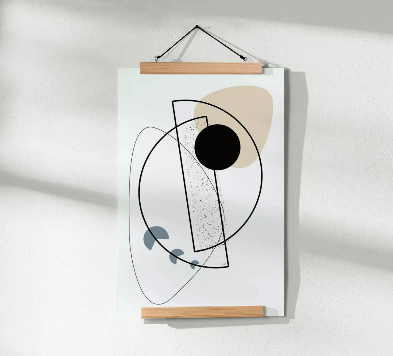 Geometric Mobile poster van Linda Gobeta