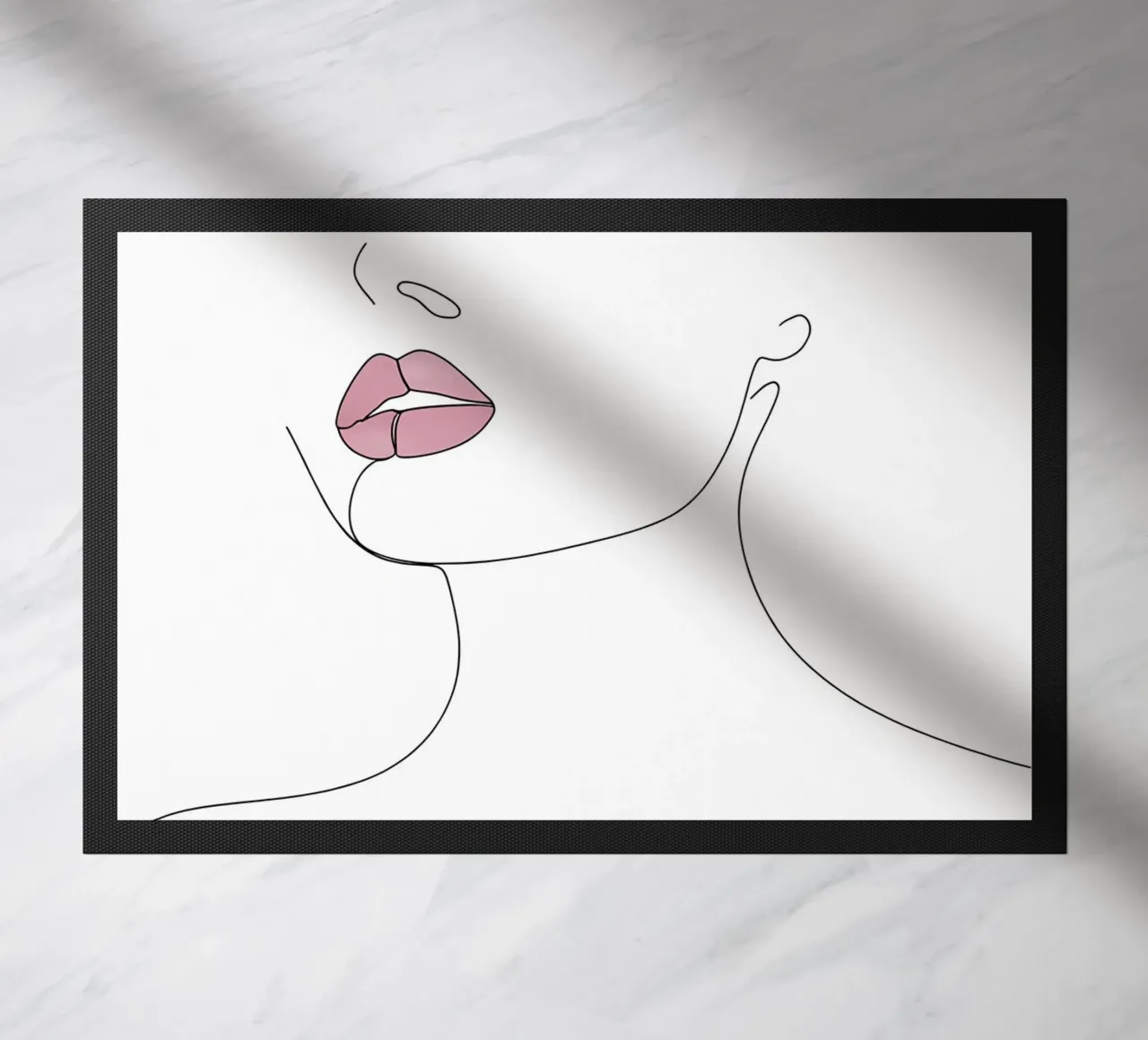 Labbra - Line art minimalista zerbino da Viv Line Art