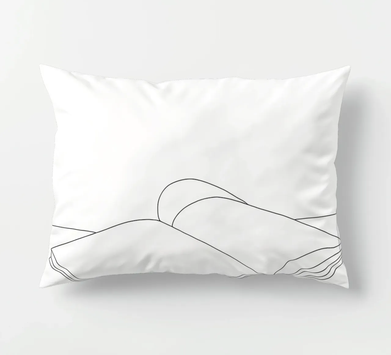 Libro aperto - Line art minimalista cuscino da Viv Line Art