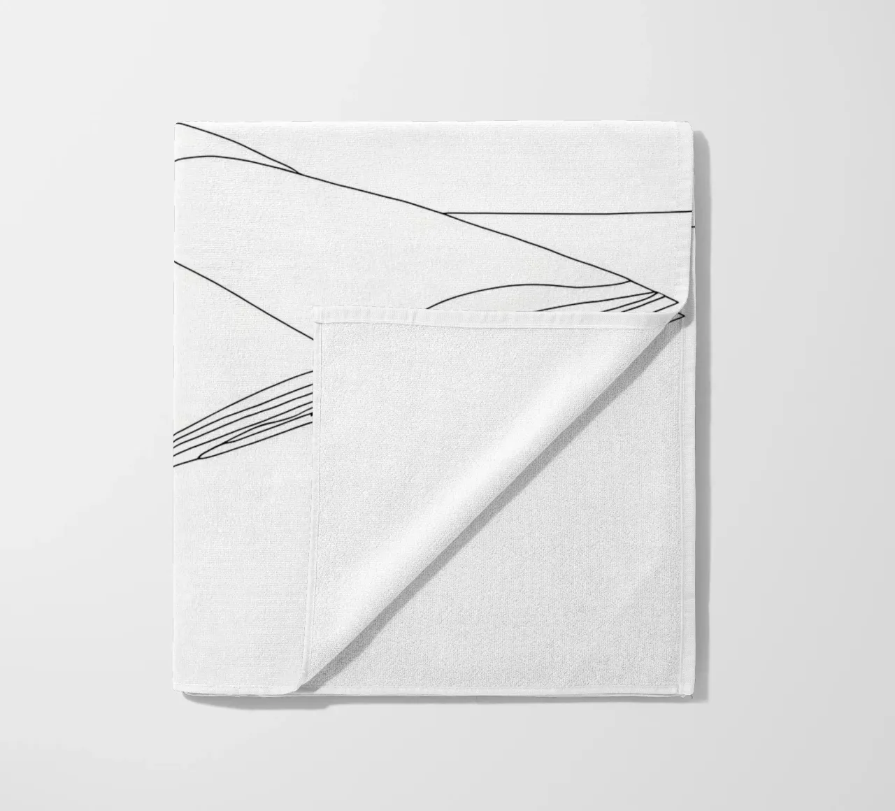 Libro aperto - Line art minimalista telo mare da Viv Line Art