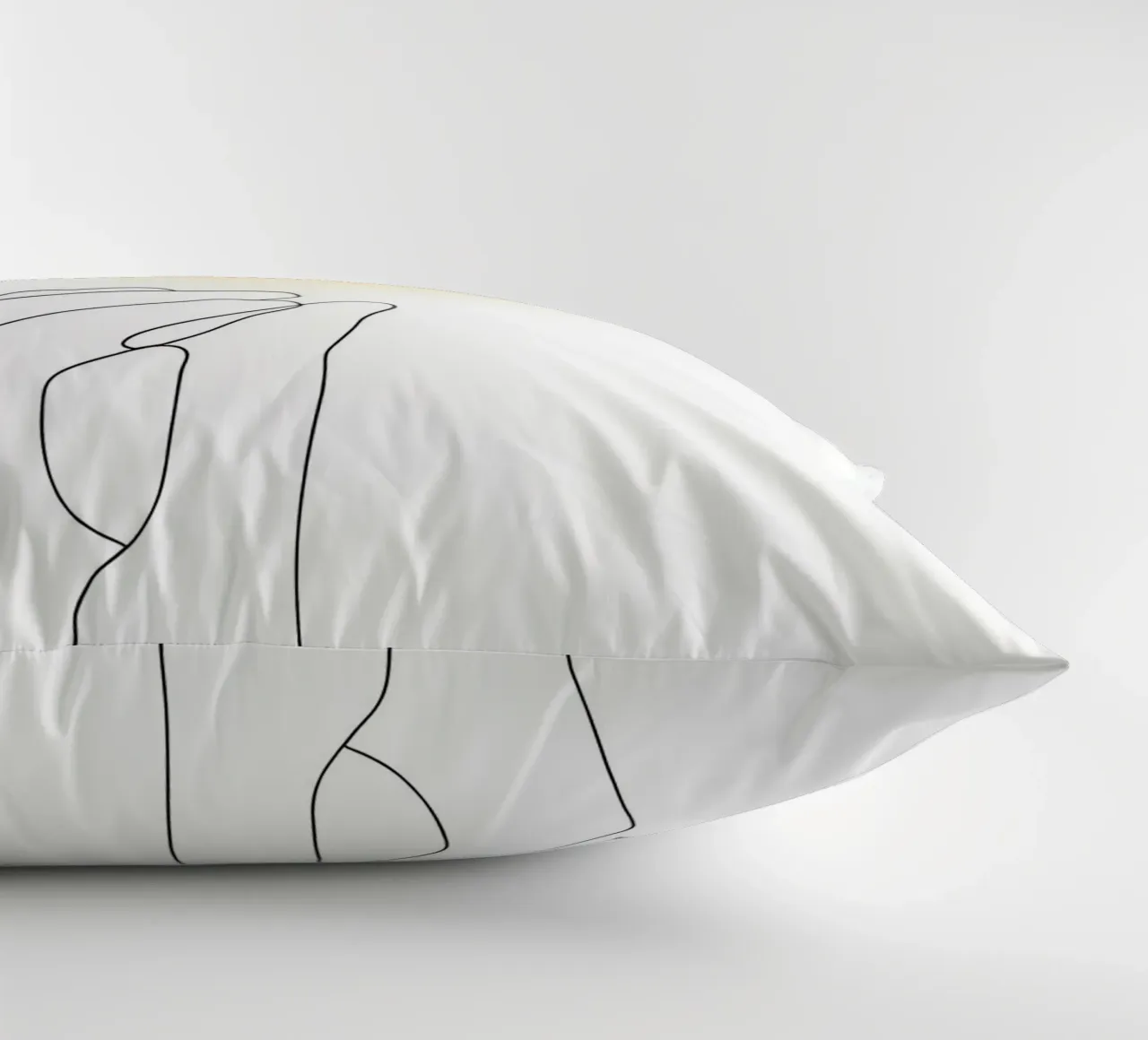 Light Up - Line art minimalista cuscino da Viv Line Art