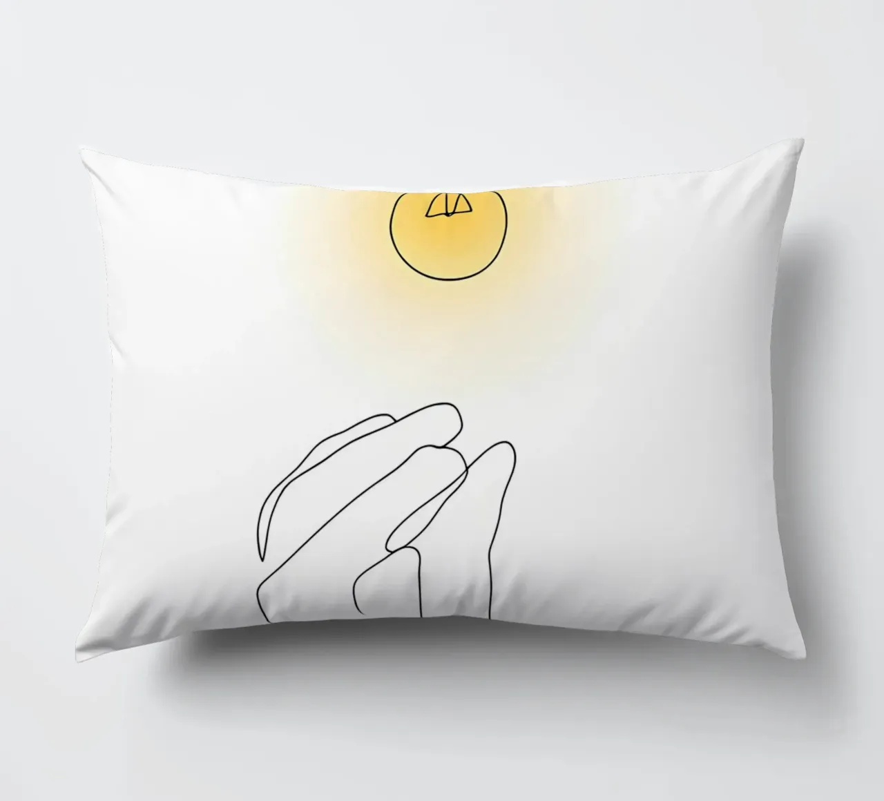 Light Up - Line art minimalista cuscino da Viv Line Art