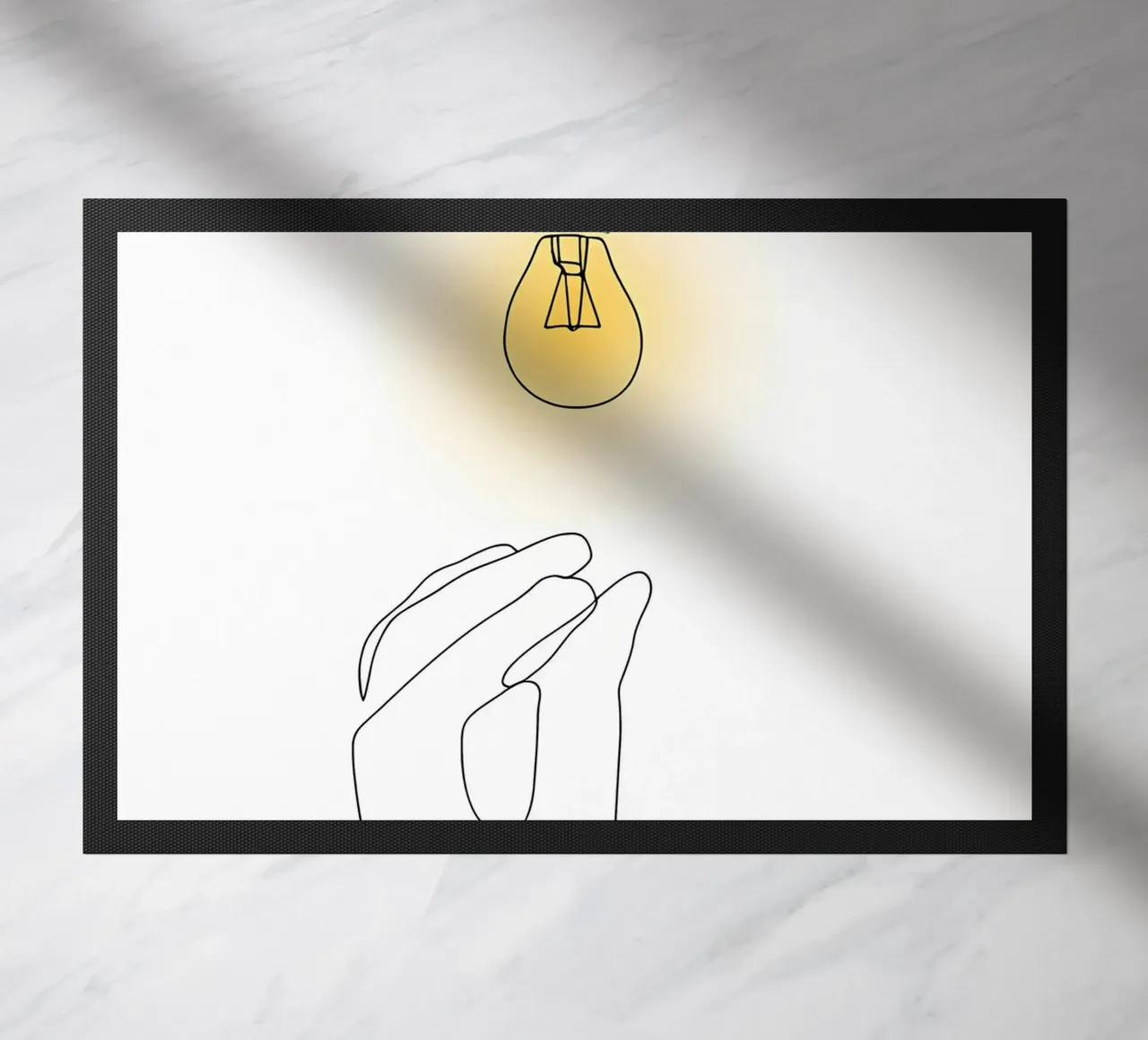 Light Up - Line art minimalista zerbino da Viv Line Art