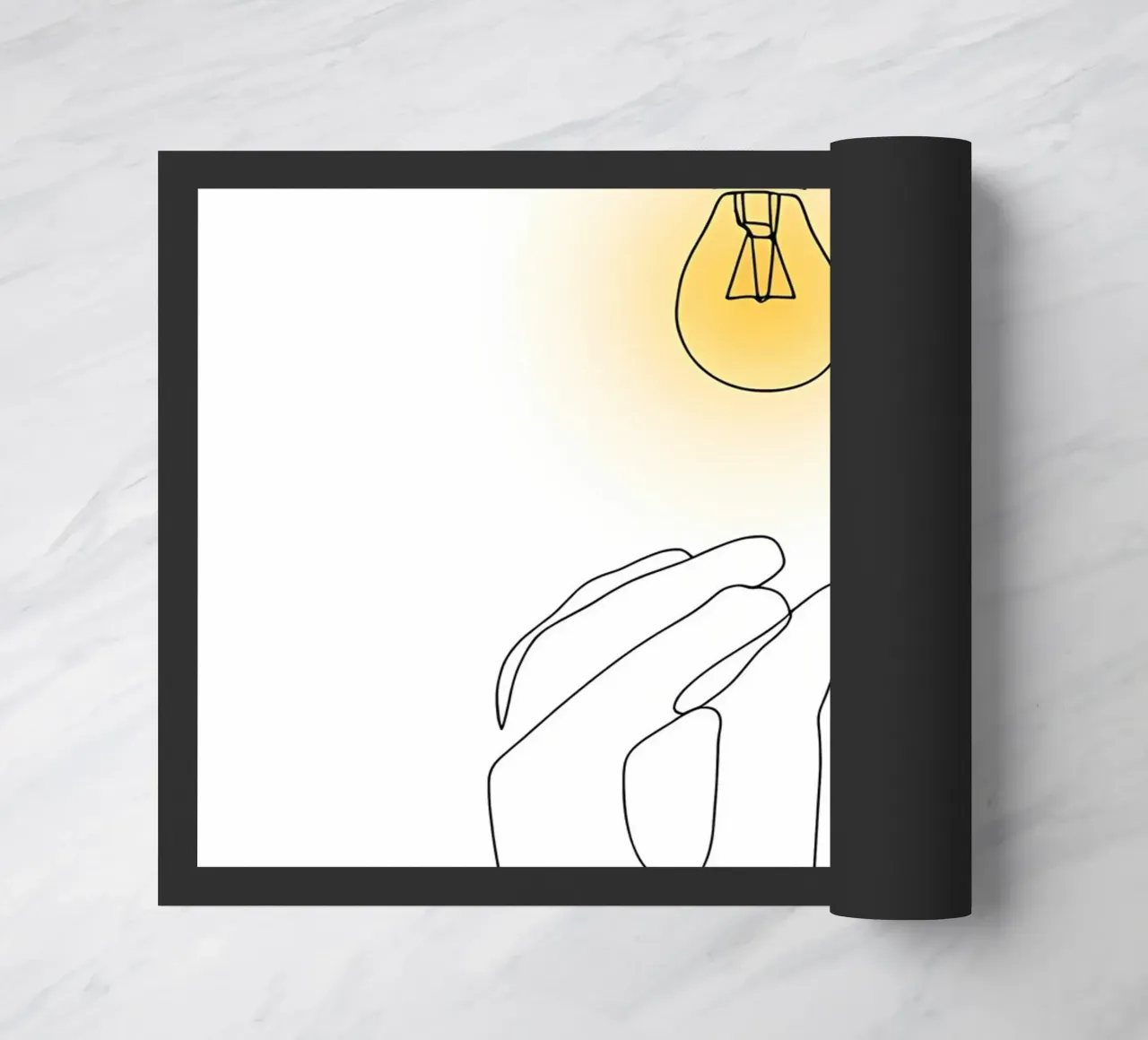 Light Up - Line art minimalista zerbino da Viv Line Art