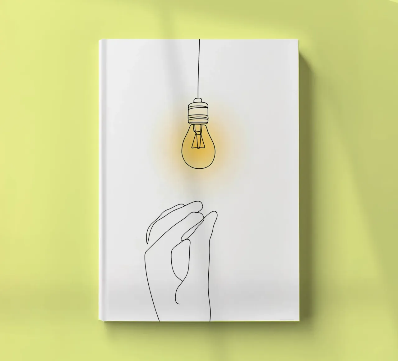 Light Up - Minimalist Line Art notebook by Viv Line Art