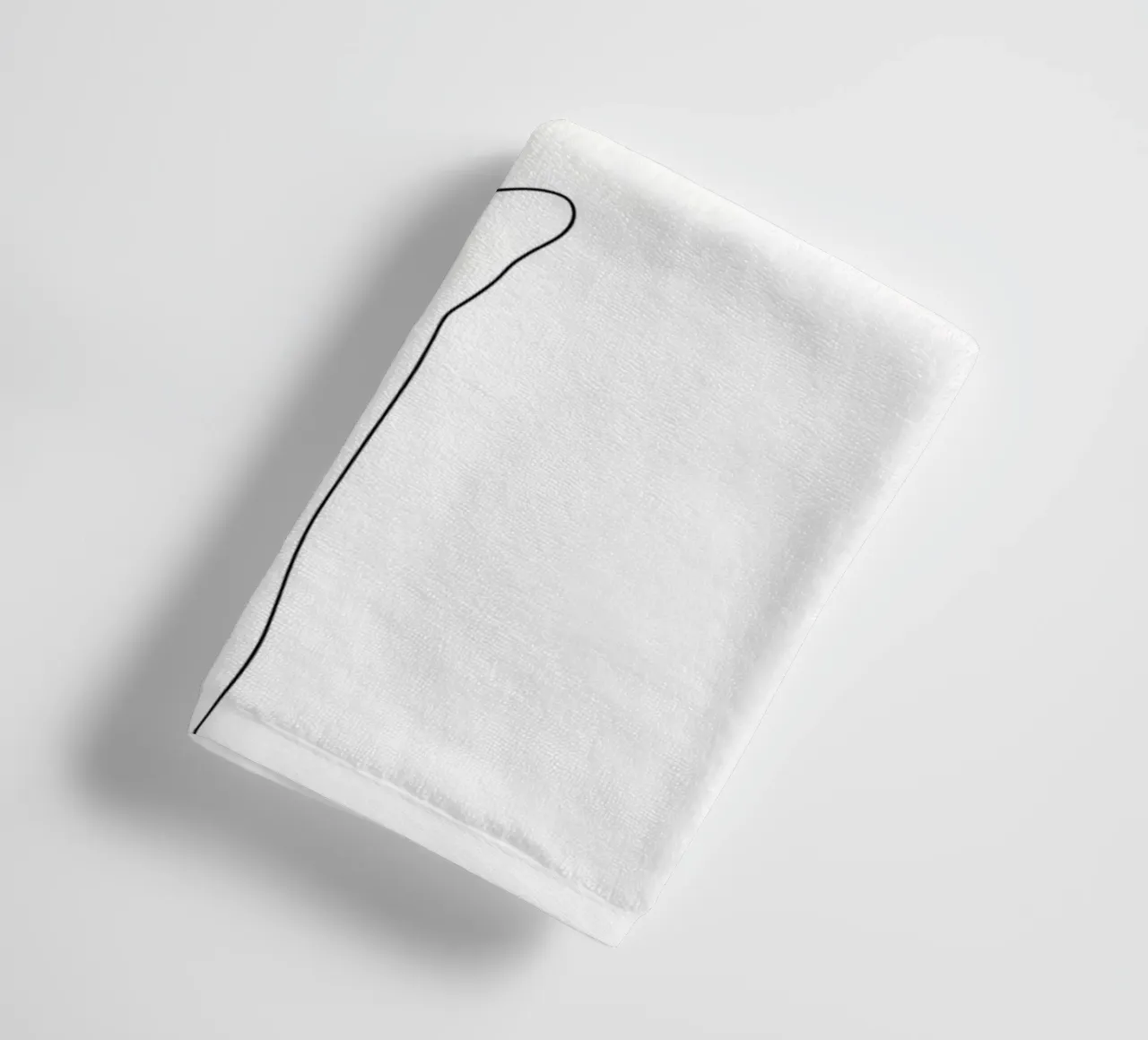 Light Up - Minimalist Line Art towel by Viv Line Art