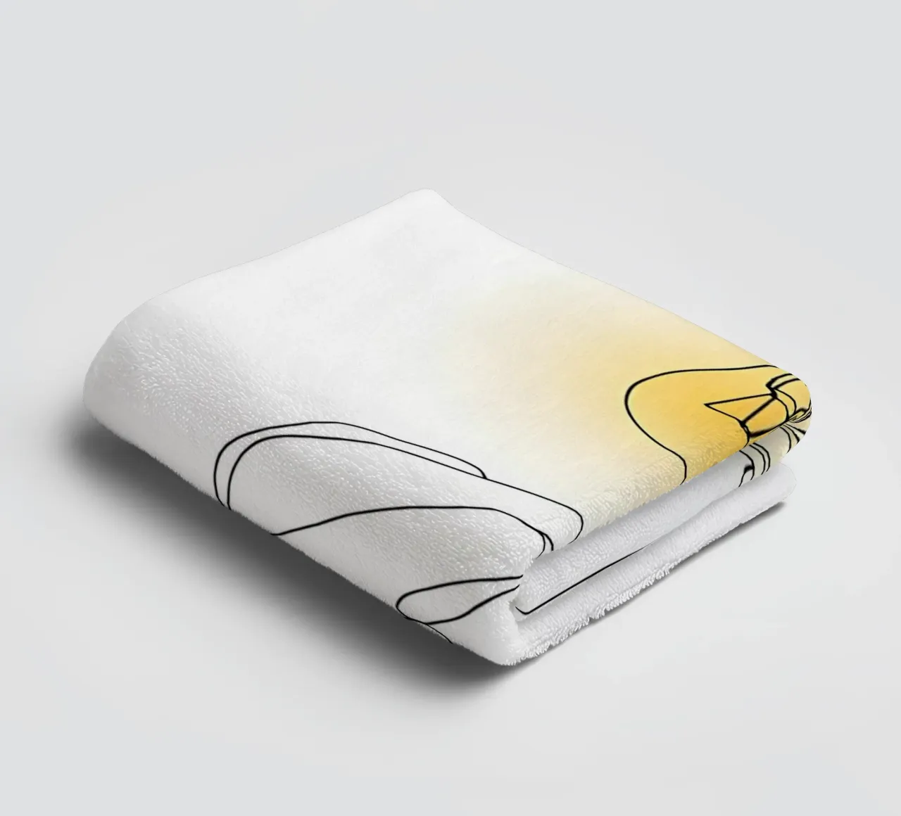 Light Up - Minimalist Line Art towel by Viv Line Art