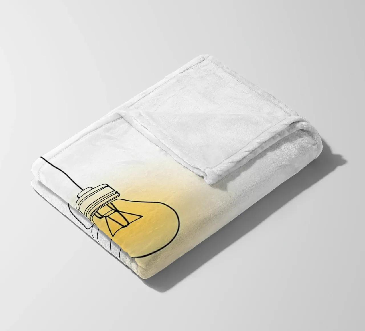 Light Up - Line art minimalista coperta in pile da Viv Line Art