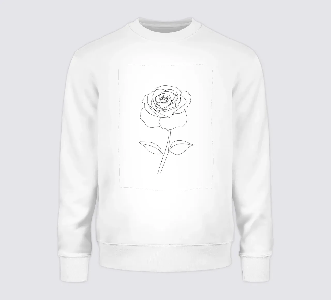 Fiore - Line art minimalista felpa da Viv Line Art