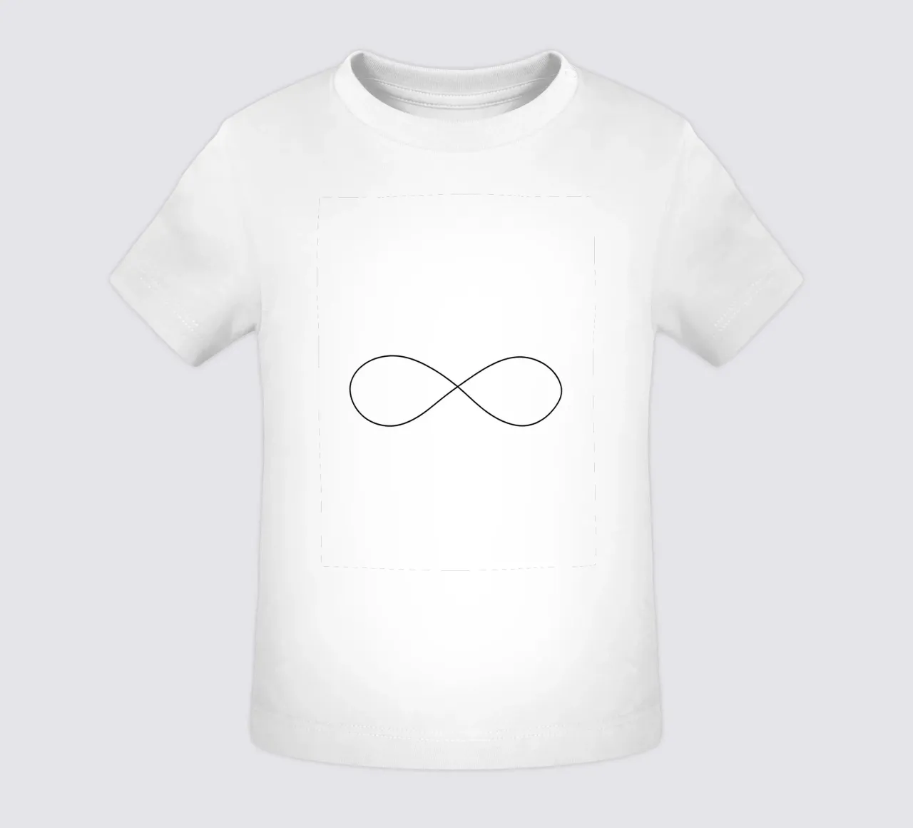 Infinito - Line art minimalista maglietta neonato da Viv Line Art