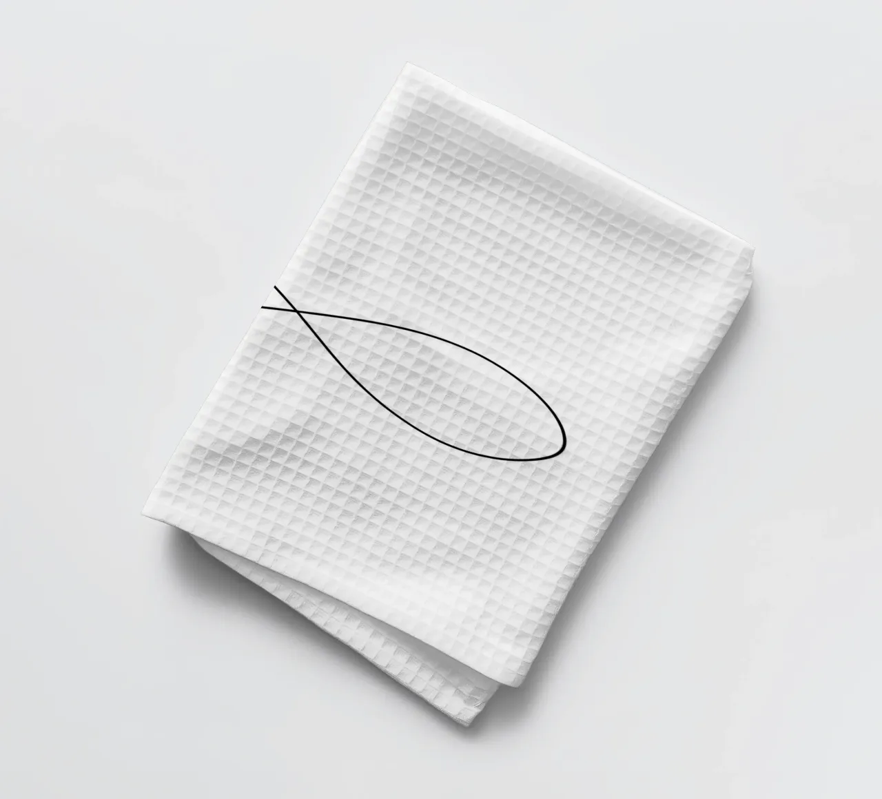 Infini - Dessin au trait minimaliste torchon de Viv Line Art