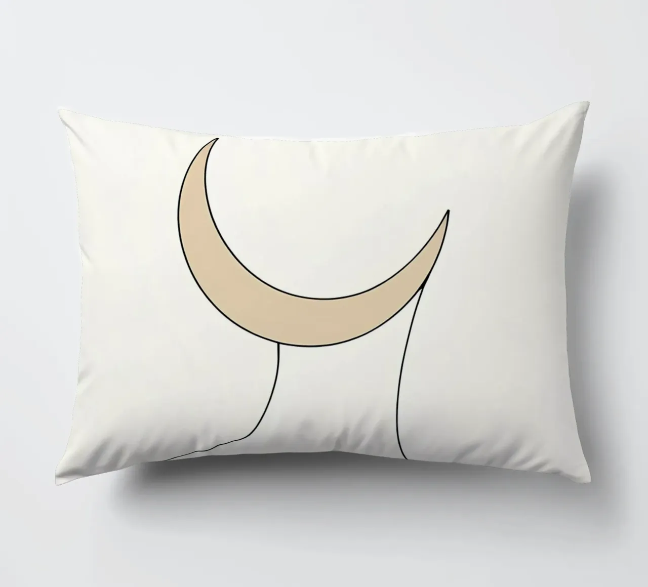 Donna luna - Line art minimalista cuscino da Viv Line Art
