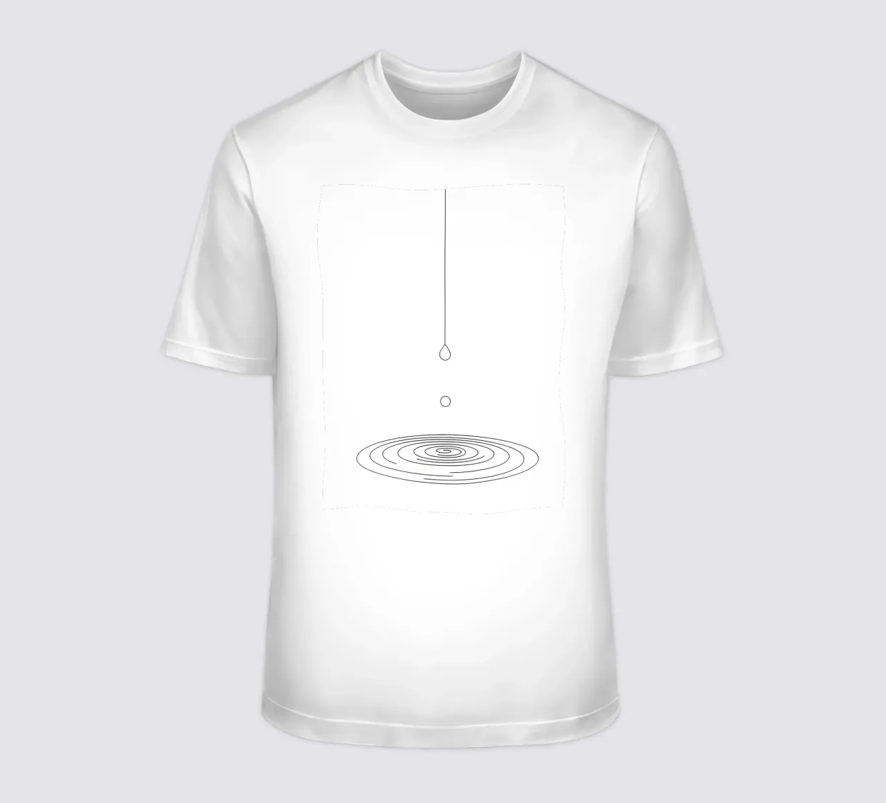 Goccia d'acqua - Line Art minimalista t-shirt da Viv Line Art