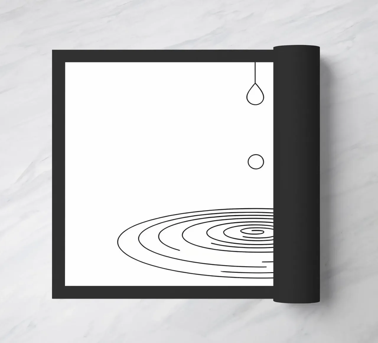 Goccia d'acqua - Line Art minimalista zerbino da Viv Line Art