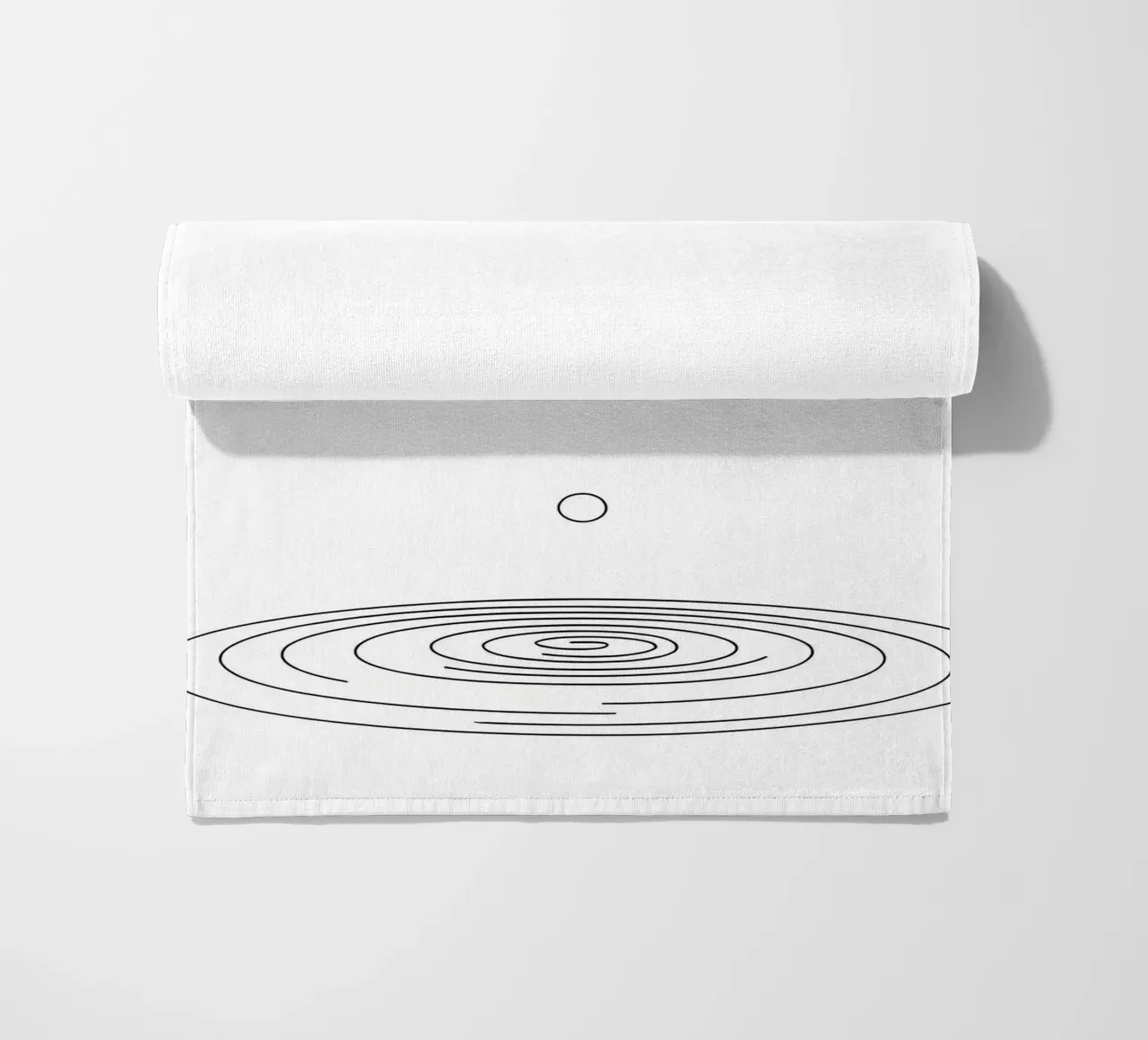 Goccia d'acqua - Line Art minimalista telo mare da Viv Line Art