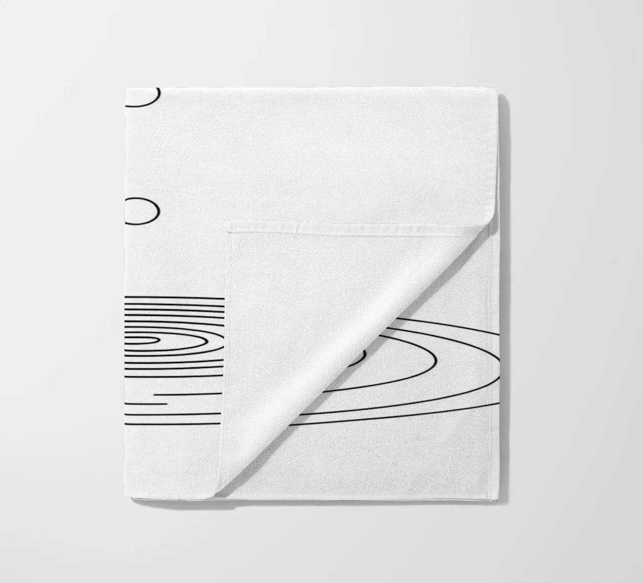Goccia d'acqua - Line Art minimalista telo mare da Viv Line Art