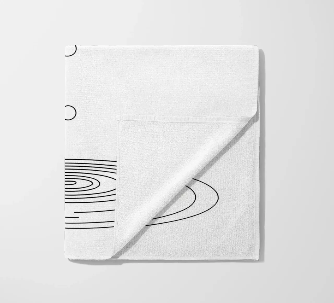 Goccia d'acqua - Line Art minimalista telo mare da Viv Line Art