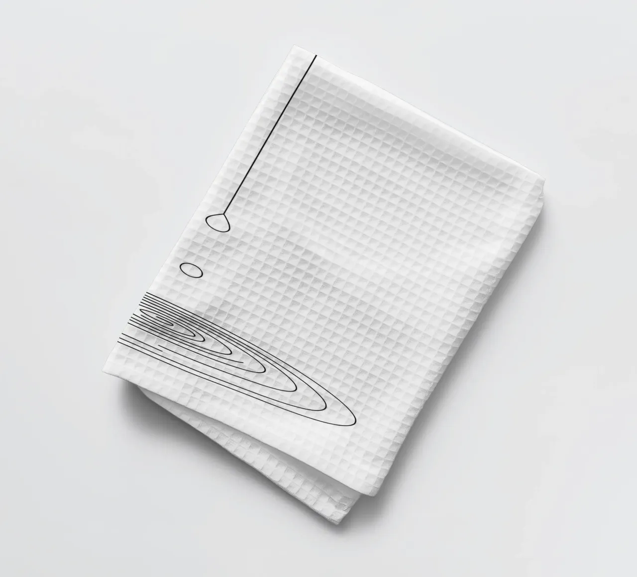Goccia d'acqua - Line Art minimalista canovaccio da cucina da Viv Line Art