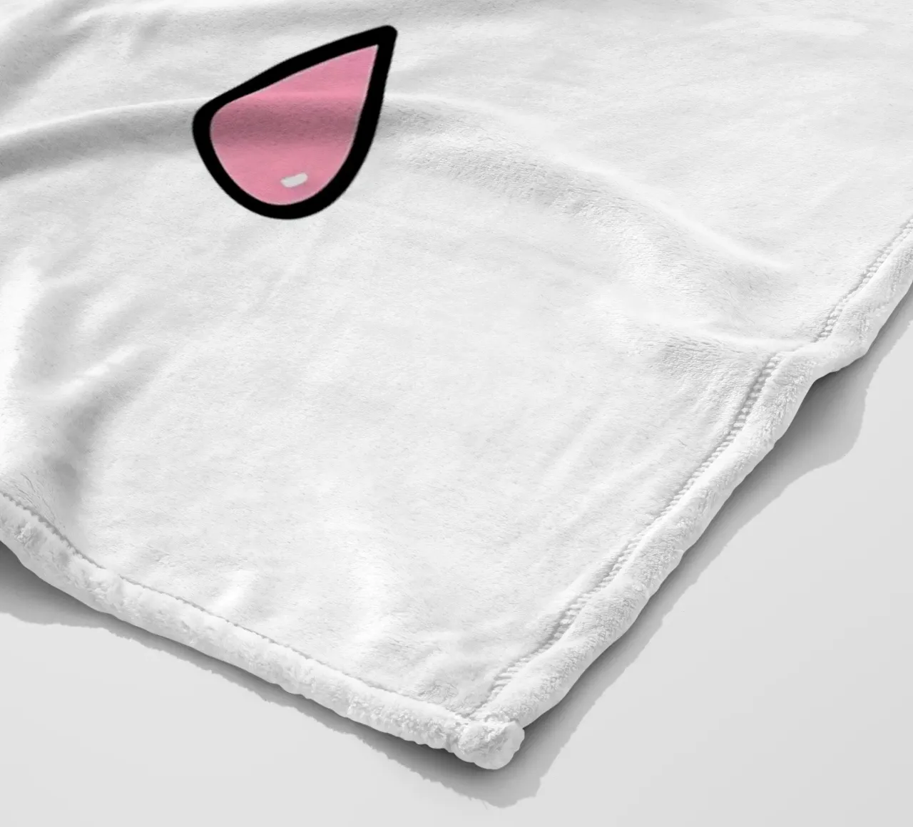 Tear From Eye - Minimalist Line Art fleece blanket by Viv Line Art