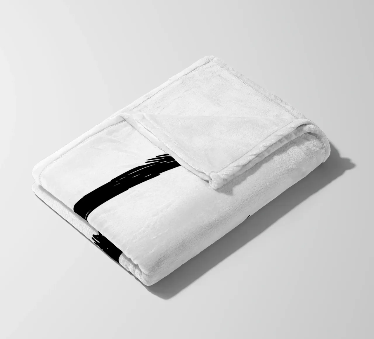 Tear From Eye - Minimalist Line Art fleece blanket by Viv Line Art
