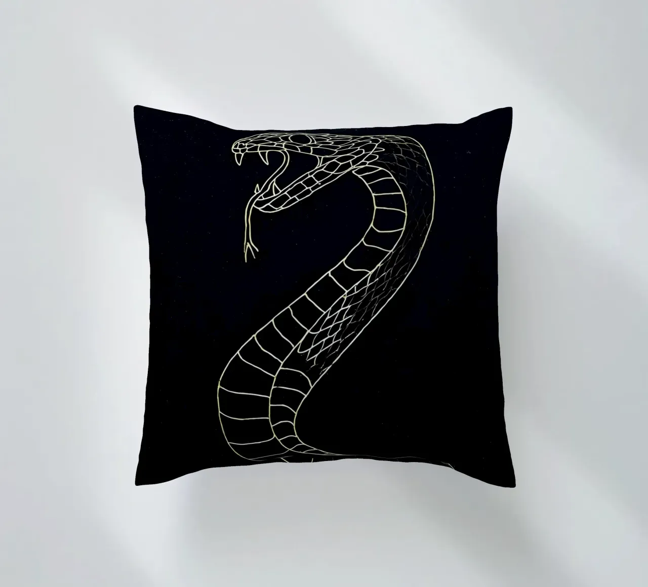 Serpente - Line art minimalista cuscino da Viv Line Art