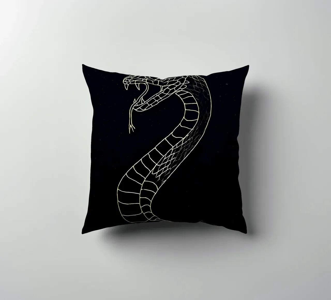 Serpente - Line art minimalista cuscino da Viv Line Art