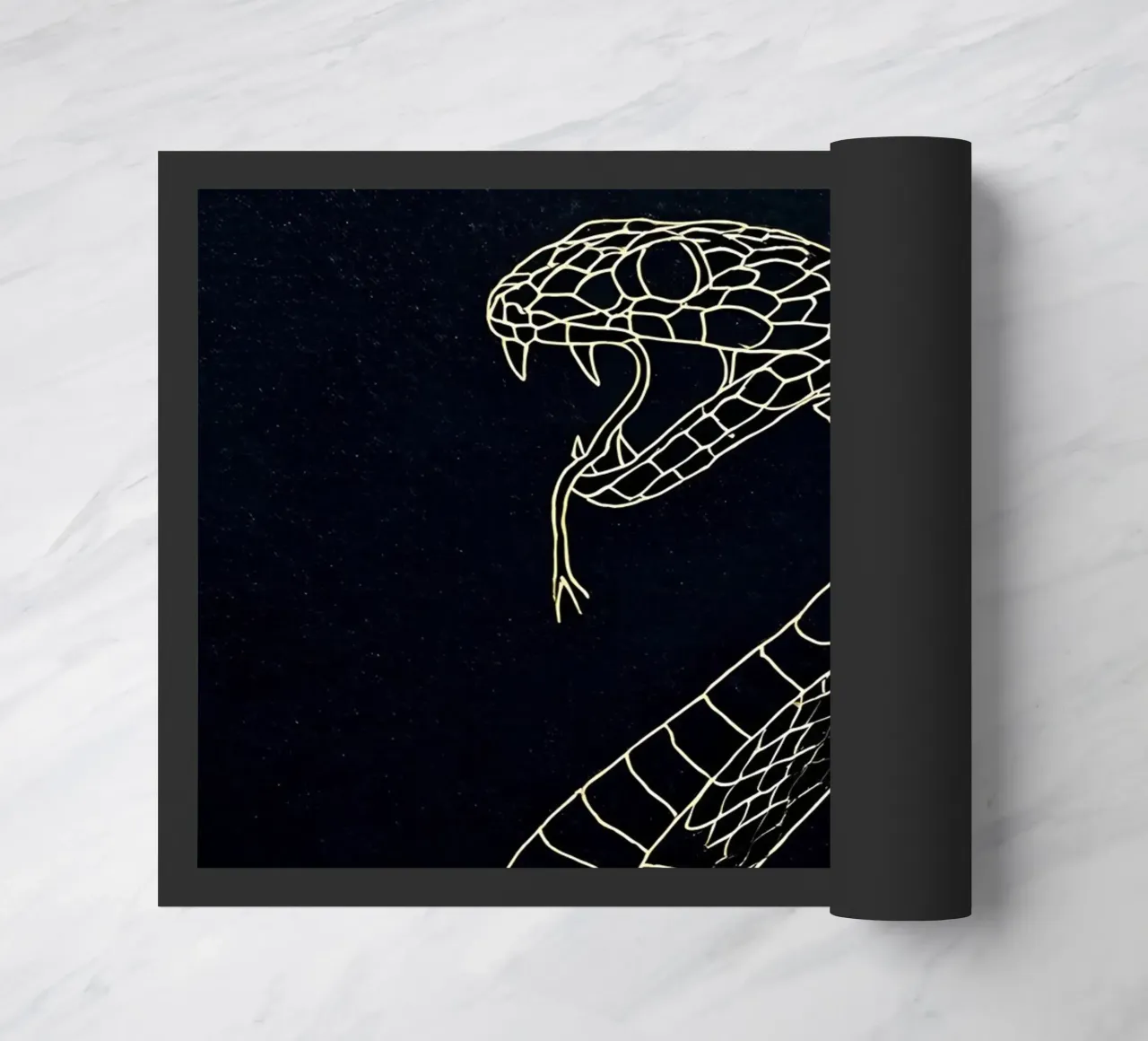 Serpente - Line art minimalista zerbino da Viv Line Art