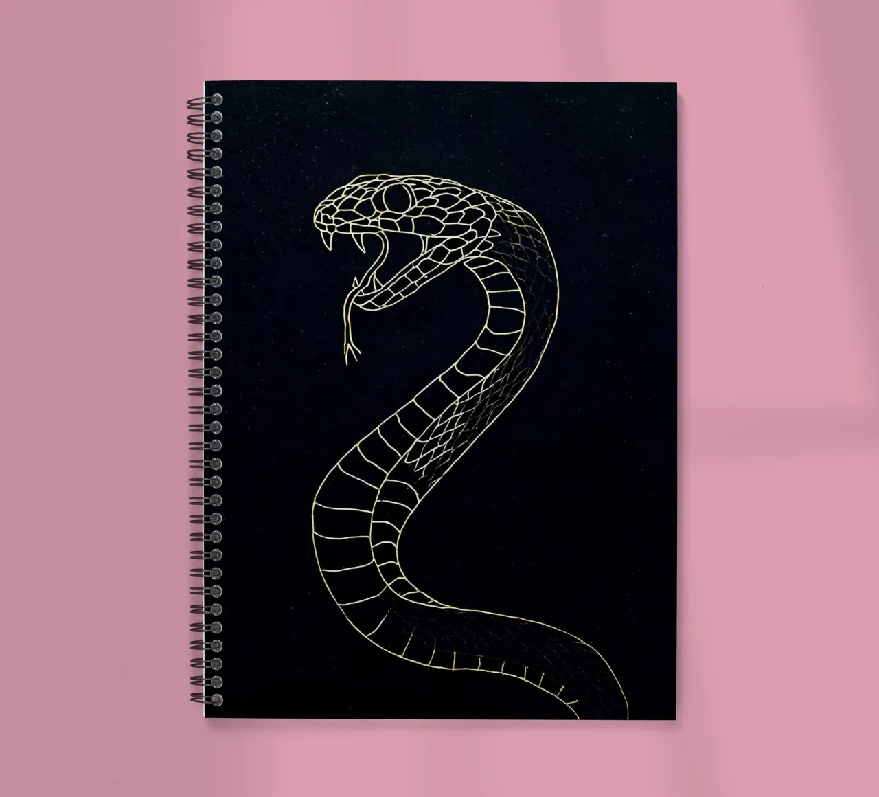 Snake - Minimalist Line Art spiral notebook by Viv Line Art
