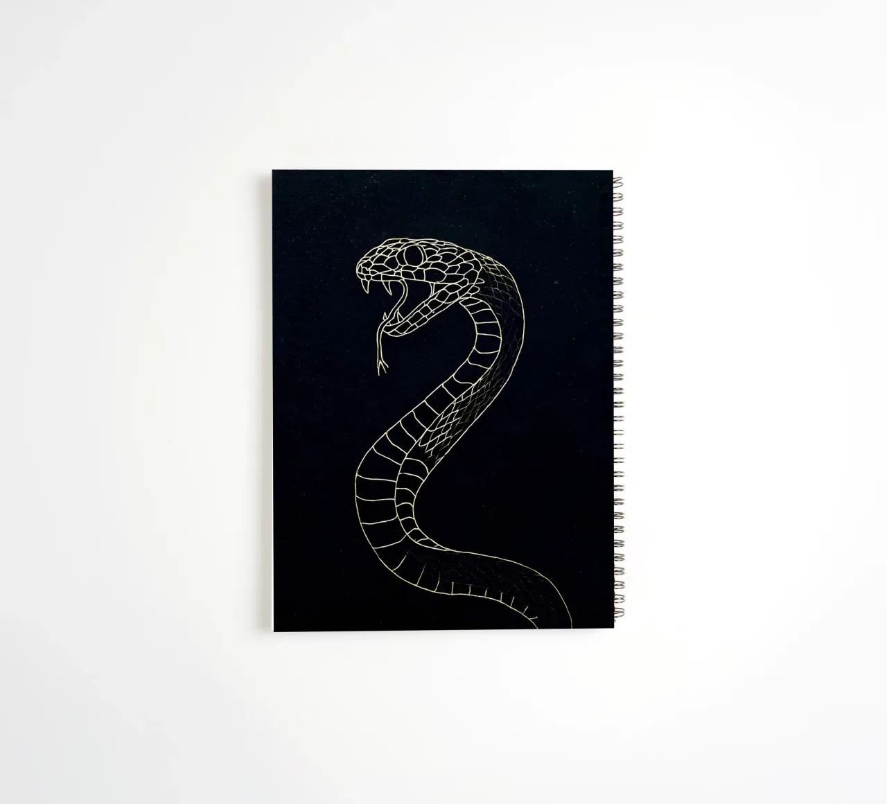 Snake - Minimalist Line Art spiral notebook by Viv Line Art