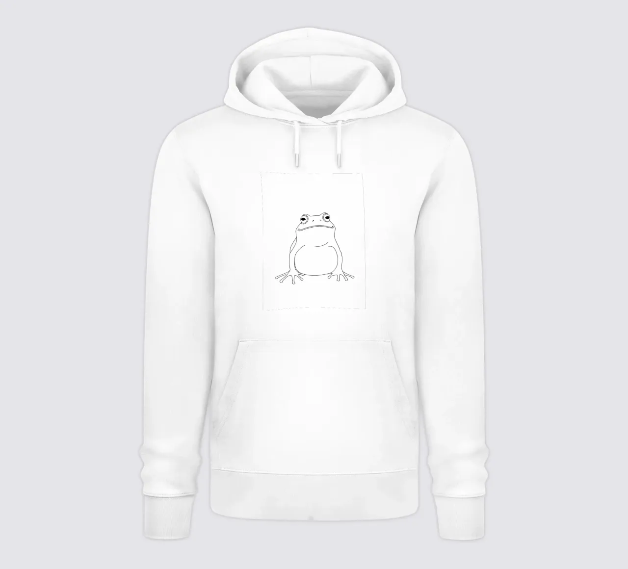 Funny Frog - Minimalist Line Art hoodie by Viv Line Art