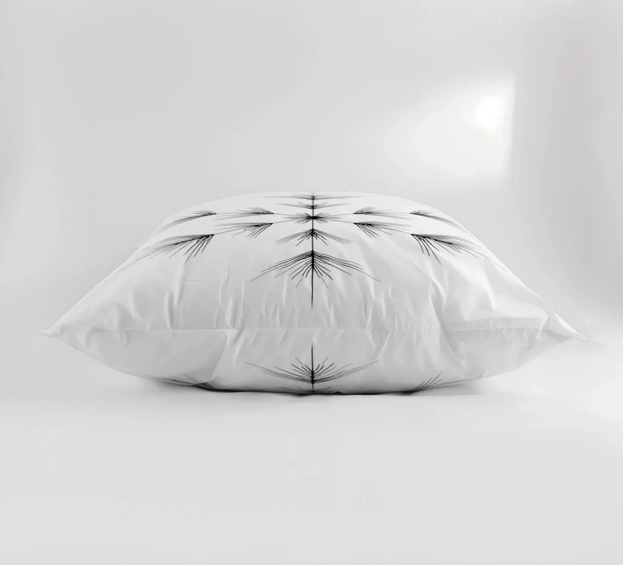 Snowflake - Minimalist Line Art decorative cushion by Viv Line Art