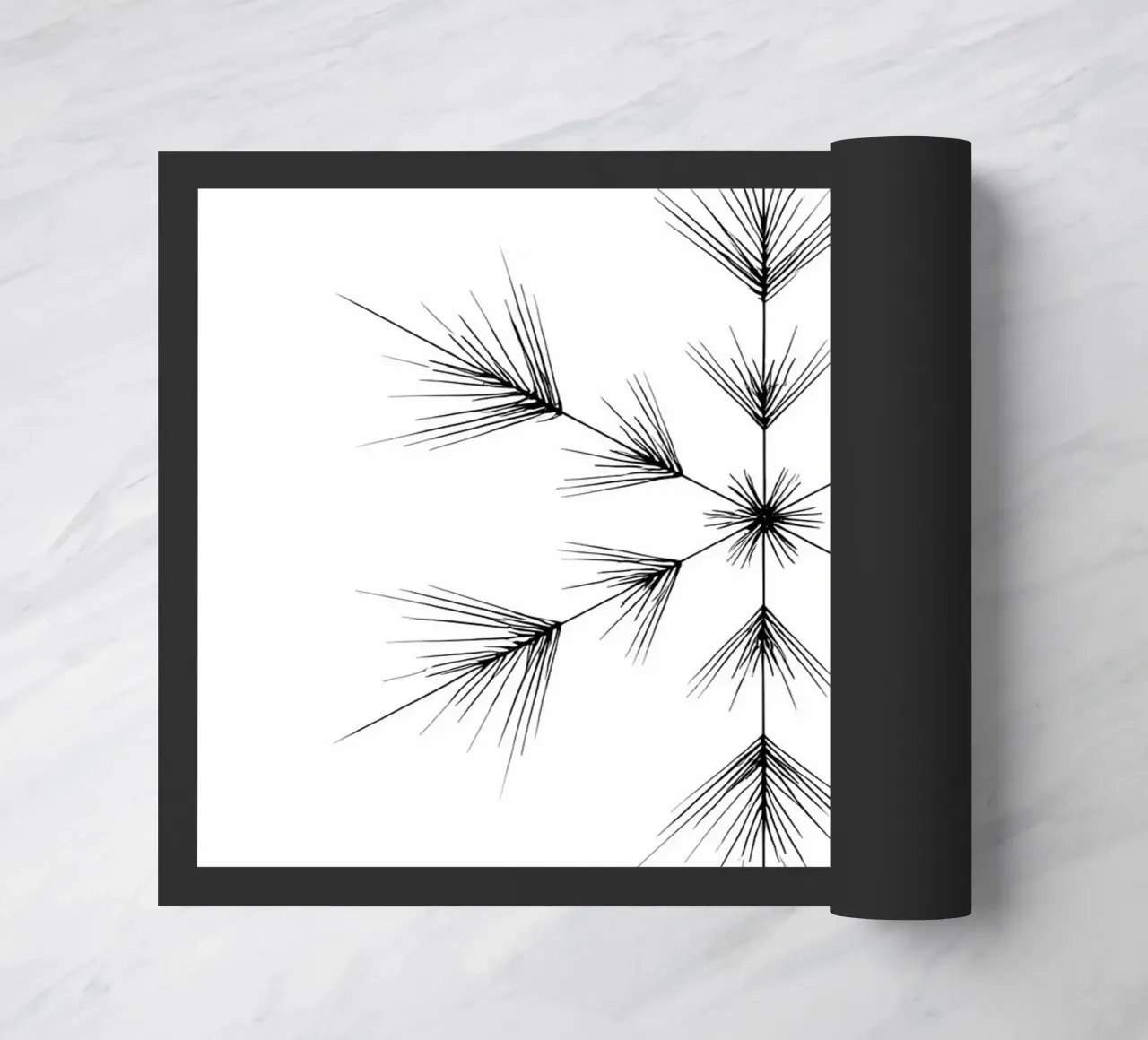 Snowflake - Minimalist Line Art doormat by Viv Line Art