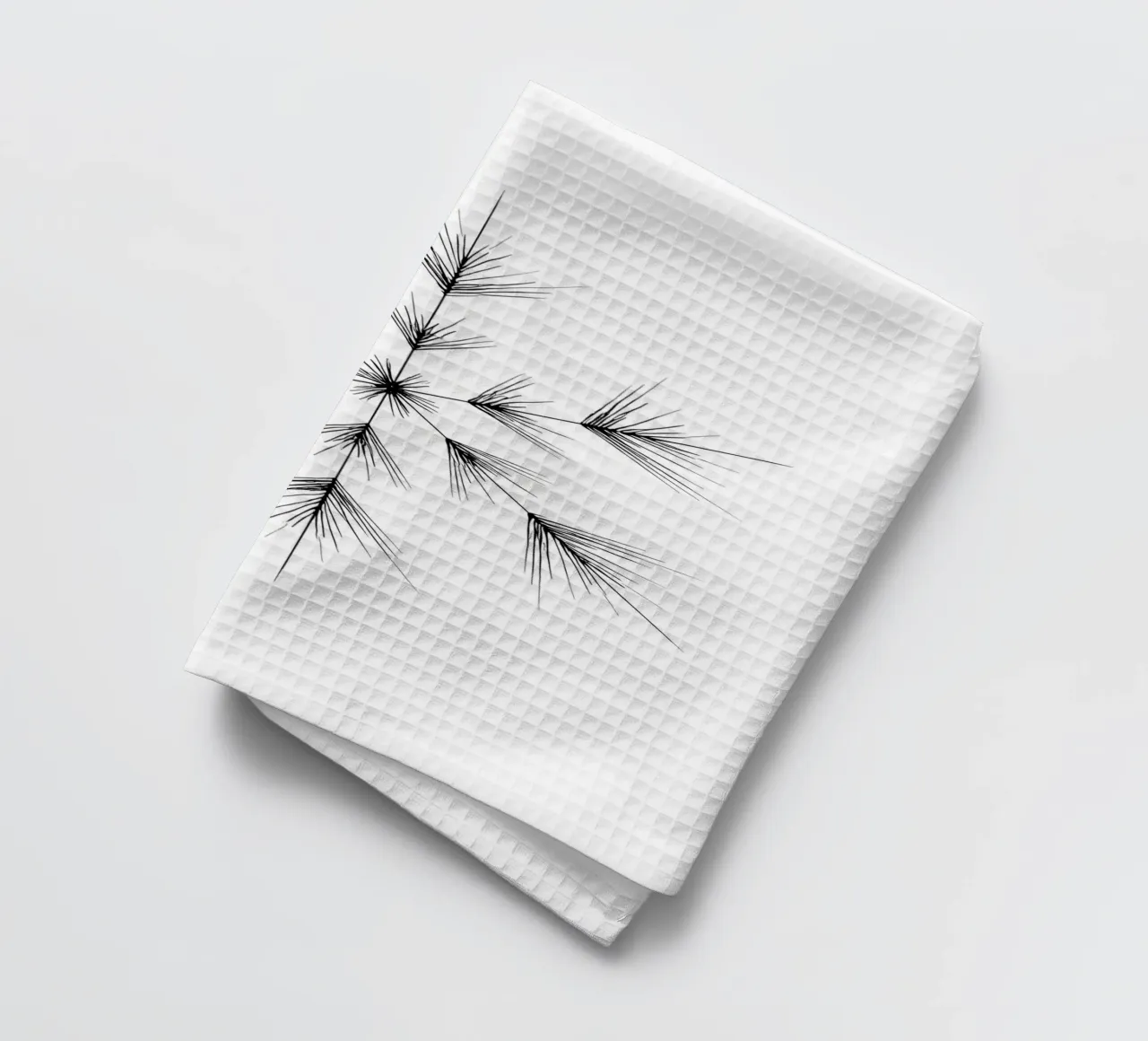 Snowflake - Minimalist Line Art tea towel by Viv Line Art