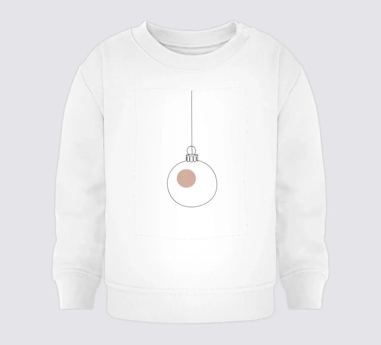 Ornamento di Natale - Line Art minimalista felpa neonato da Viv Line Art