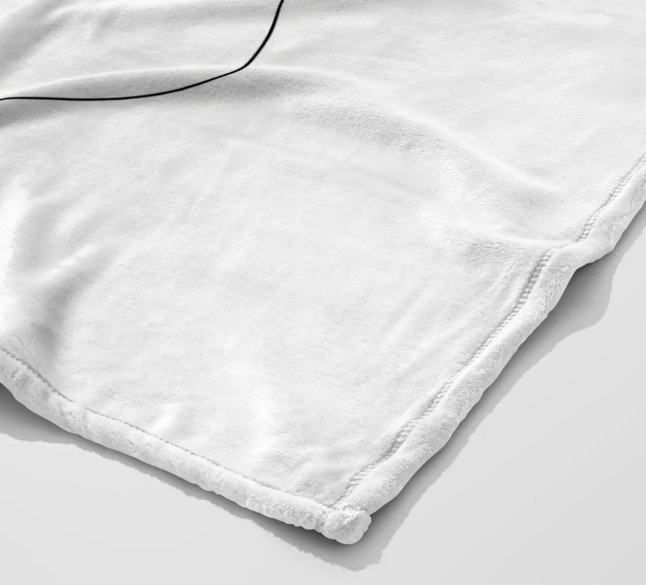 Ornamento di Natale - Line Art minimalista coperta in pile da Viv Line Art