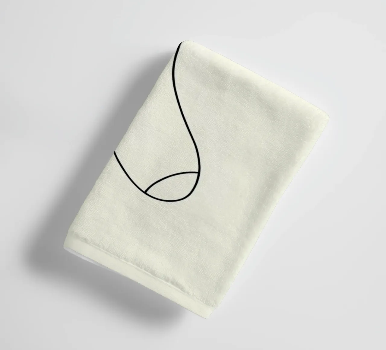Festive Socks - Minimalist Line Art towel by Viv Line Art