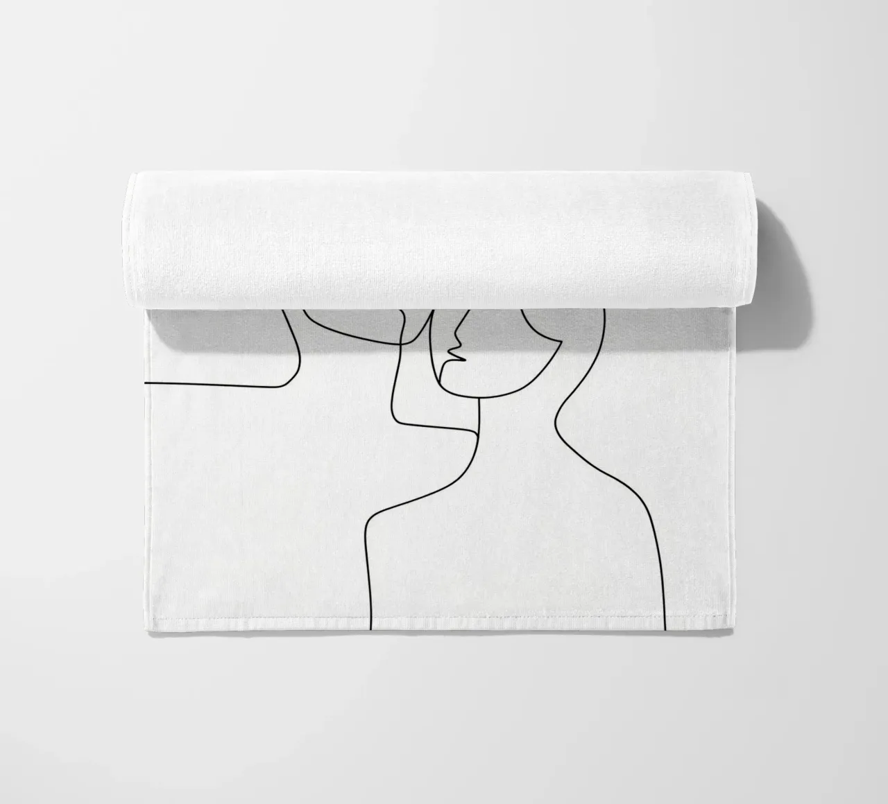 Coppia - Line art minimalista telo mare da Viv Line Art