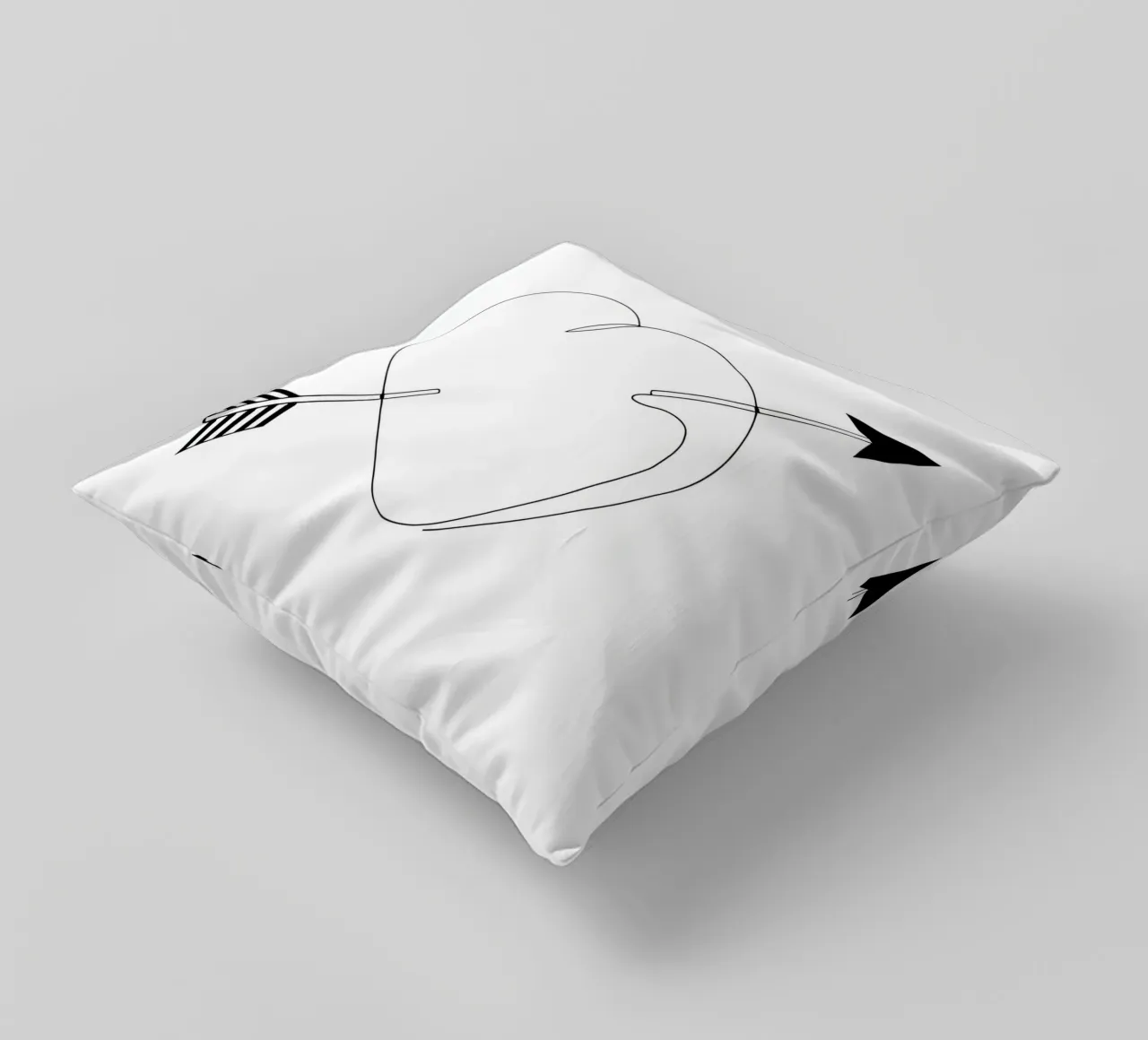 Valentines Day - Line art minimalista cuscino da Viv Line Art