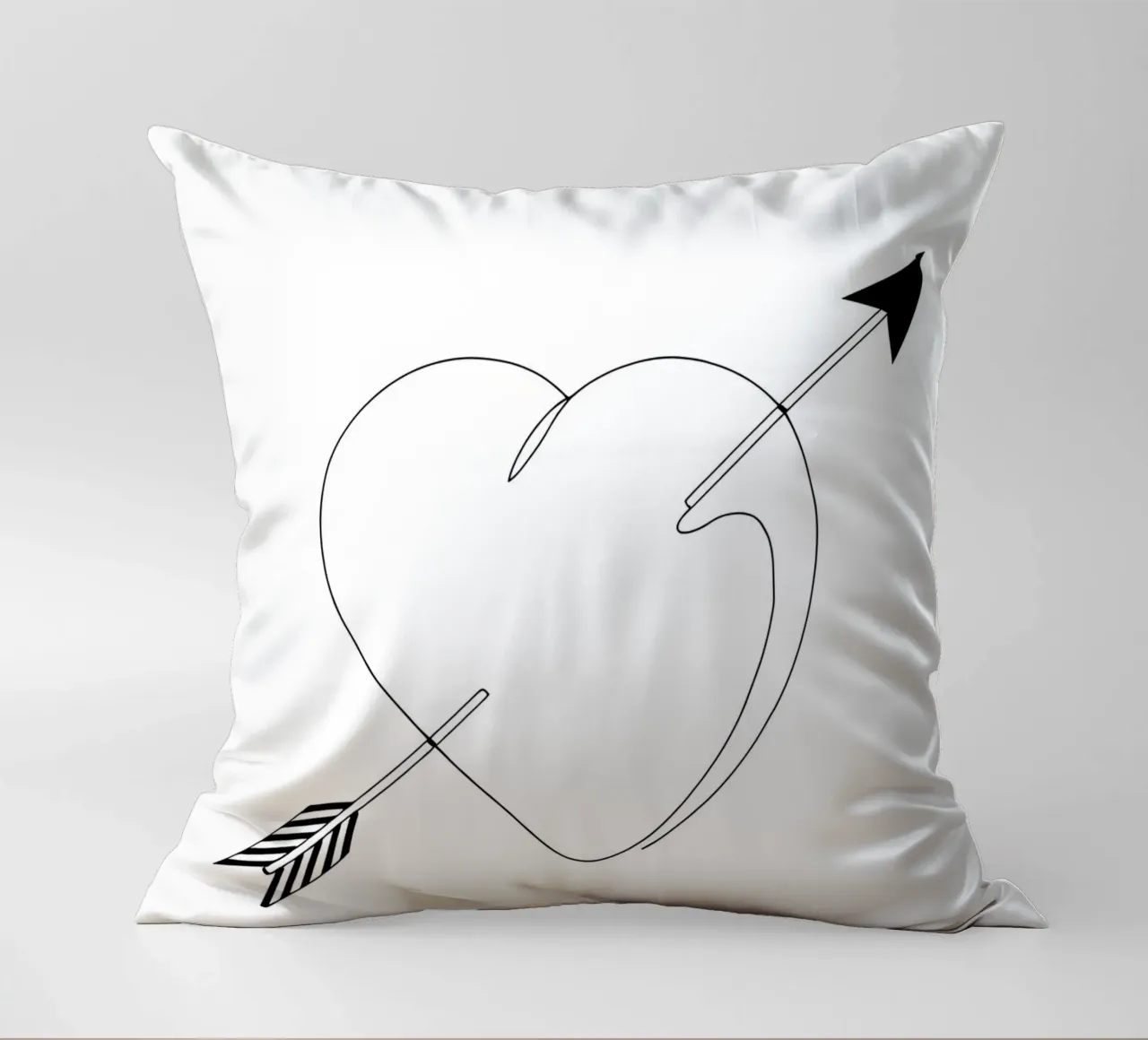Valentines Day - Line art minimalista cuscino da Viv Line Art