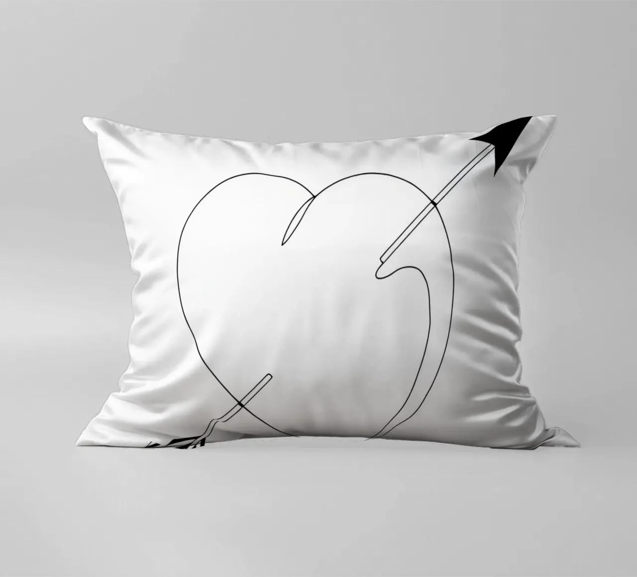 Valentines Day - Line art minimalista cuscino da Viv Line Art