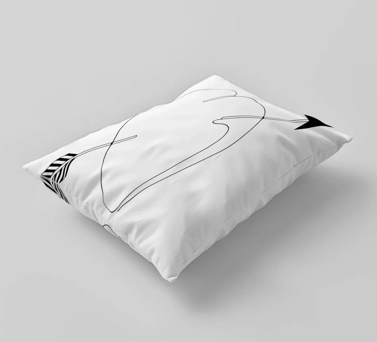 Valentines Day - Line art minimalista cuscino da Viv Line Art