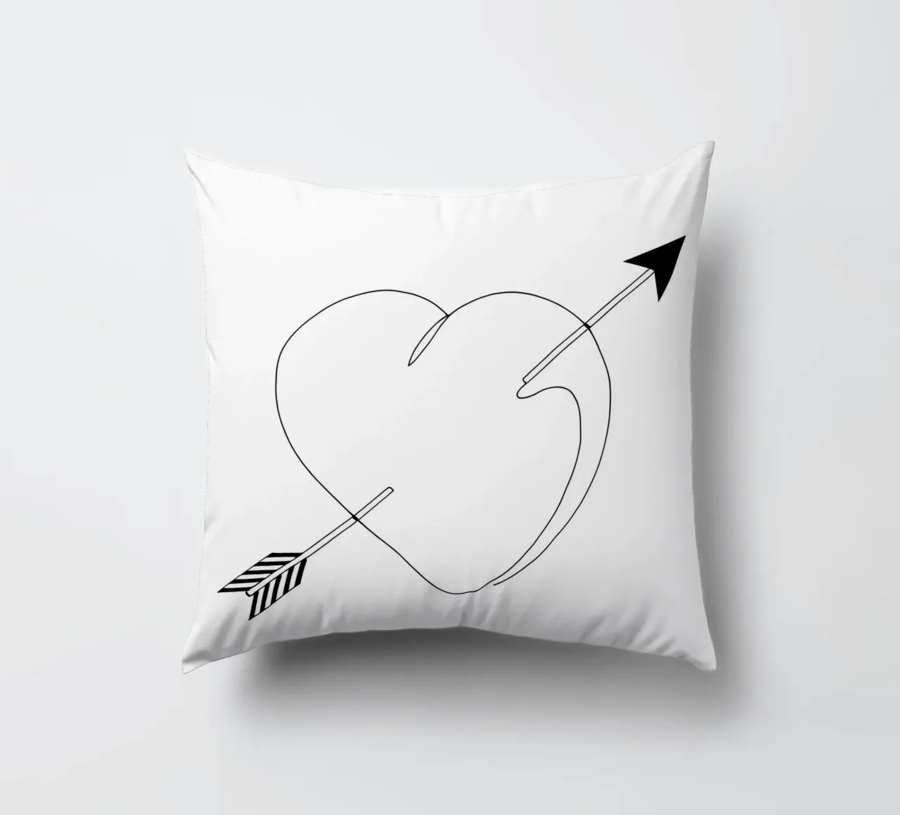 Valentines Day - Line art minimalista cuscino da Viv Line Art