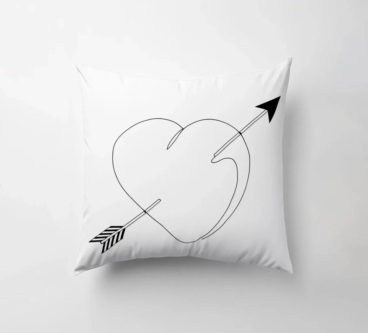 Valentines Day - Line art minimalista cuscino da Viv Line Art