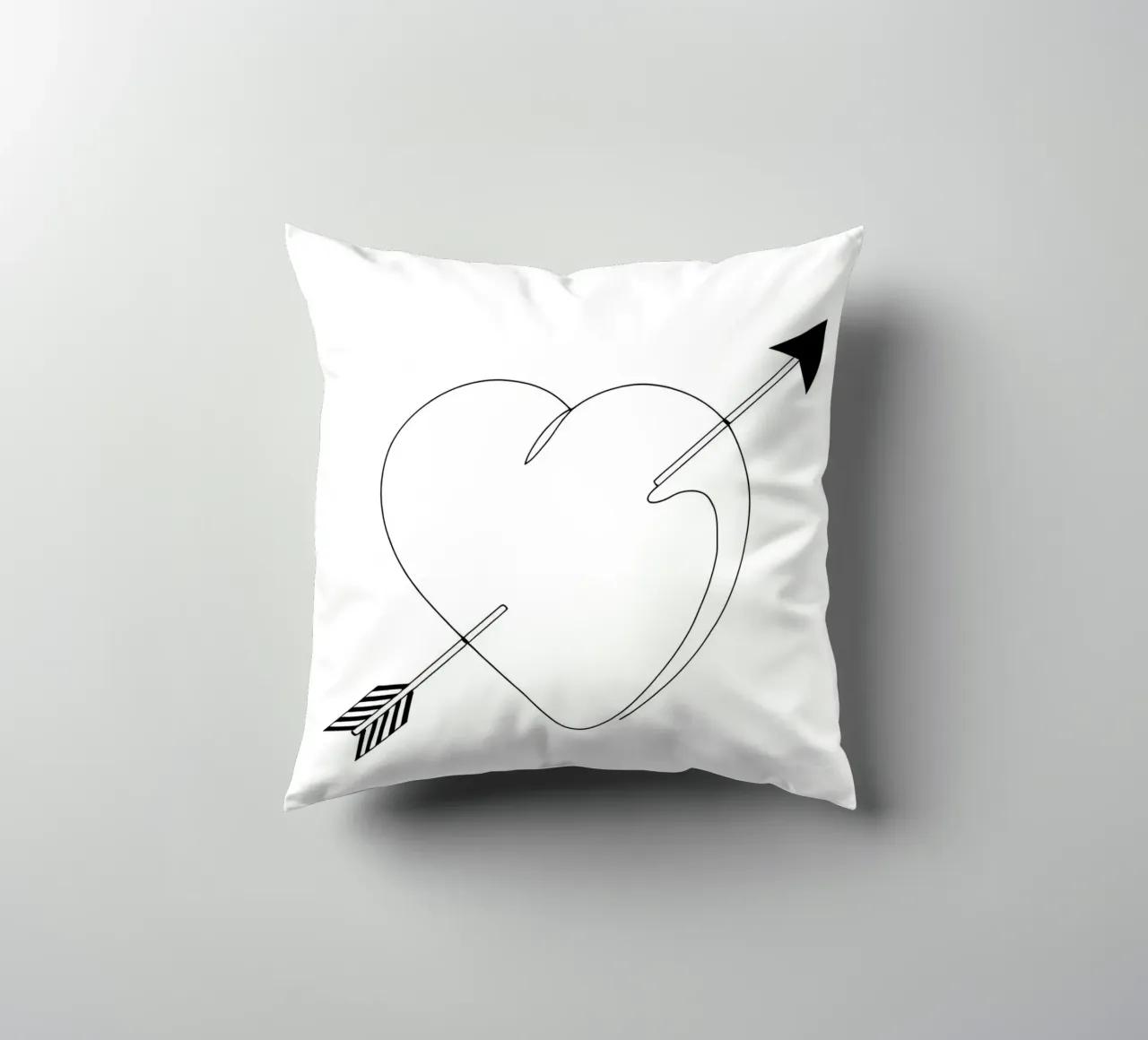 Valentines Day - Line art minimalista cuscino da Viv Line Art