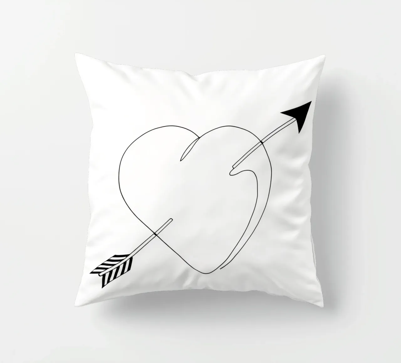 Valentines Day - Line art minimalista cuscino da Viv Line Art
