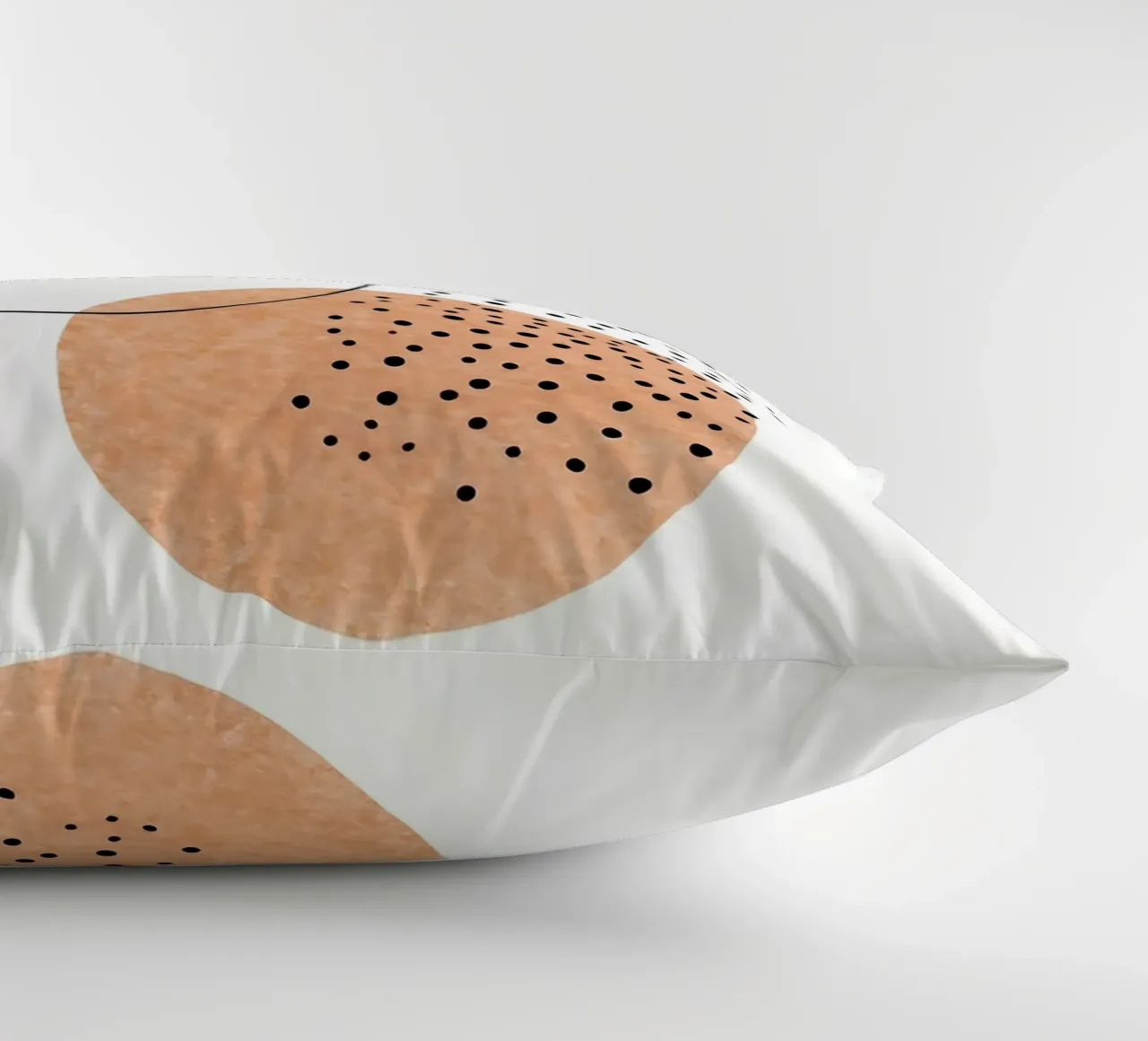 Circles And Dots - Minimalist Line Art decorative cushion by Viv Line Art