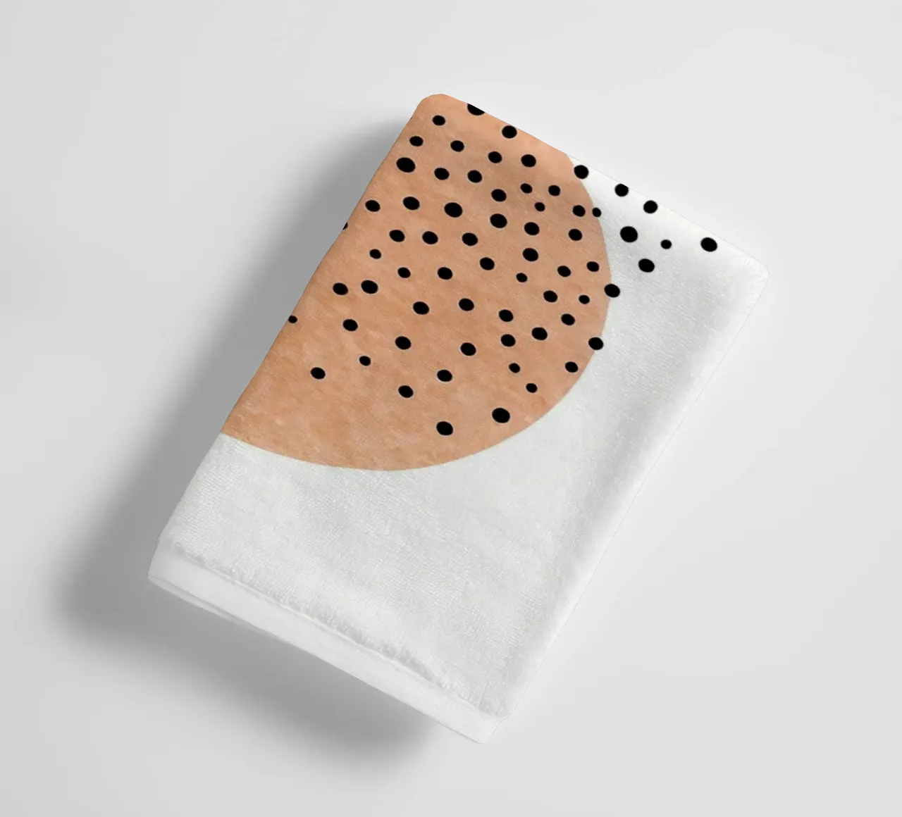 Circles And Dots - Minimalist Line Art towel by Viv Line Art