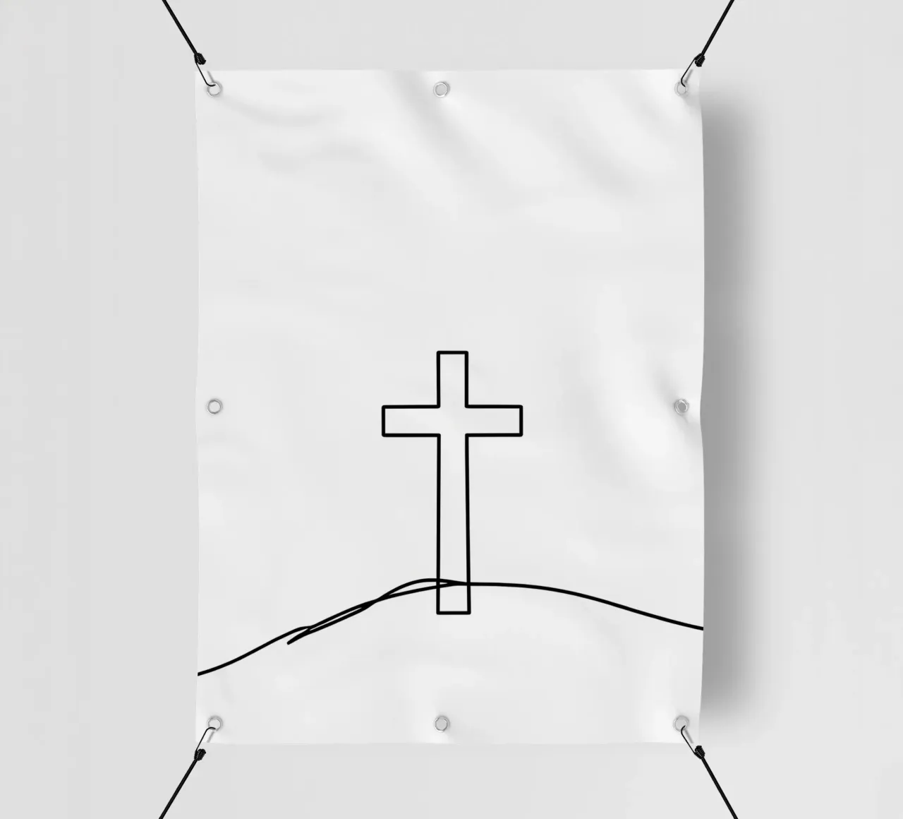 Religious - Minimalist Line Art pvc cover by Viv Line Art