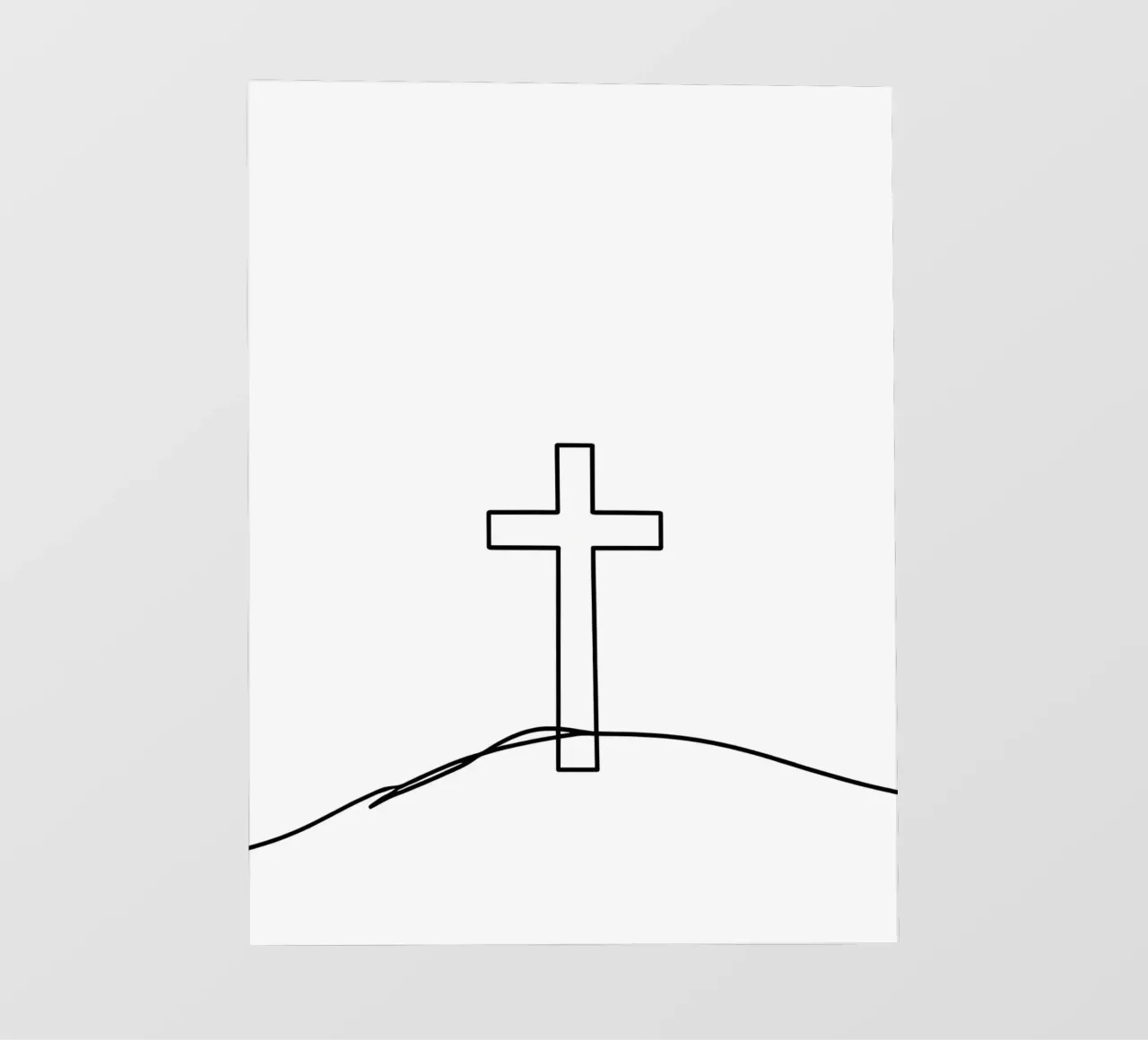 Religious - Minimalist Line Art pvc cover by Viv Line Art